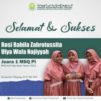 Juara 1 MSQ PI Rosi dan Ulya Wafa